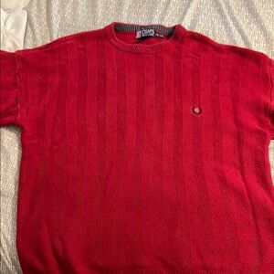 Chaps Men's Vibrant Red Crewneck Sweater